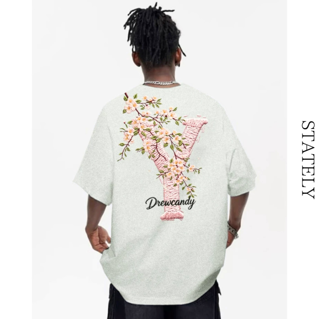 Cherry Blossom Y エンブロイダリー Tee/3color_T268・画像4