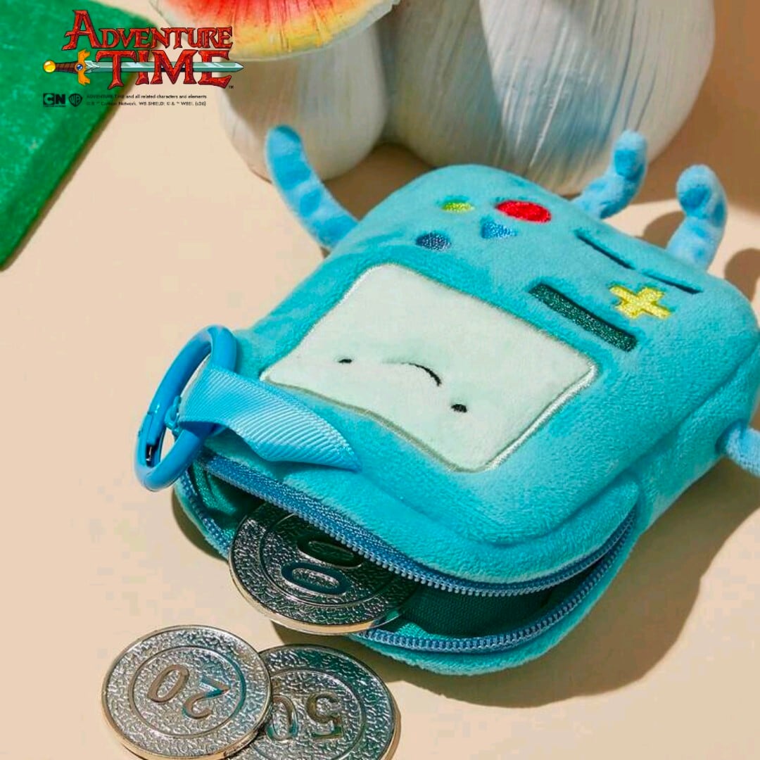【 Adventure Time ( アドベンチャータイム ) 】 BMO ( ビーモ ) / カラビナポーチキーホルダー / 小物入れ / コインケース / プラッシュキーホルダー 〚アメリカン雑貨 アメトイ〛