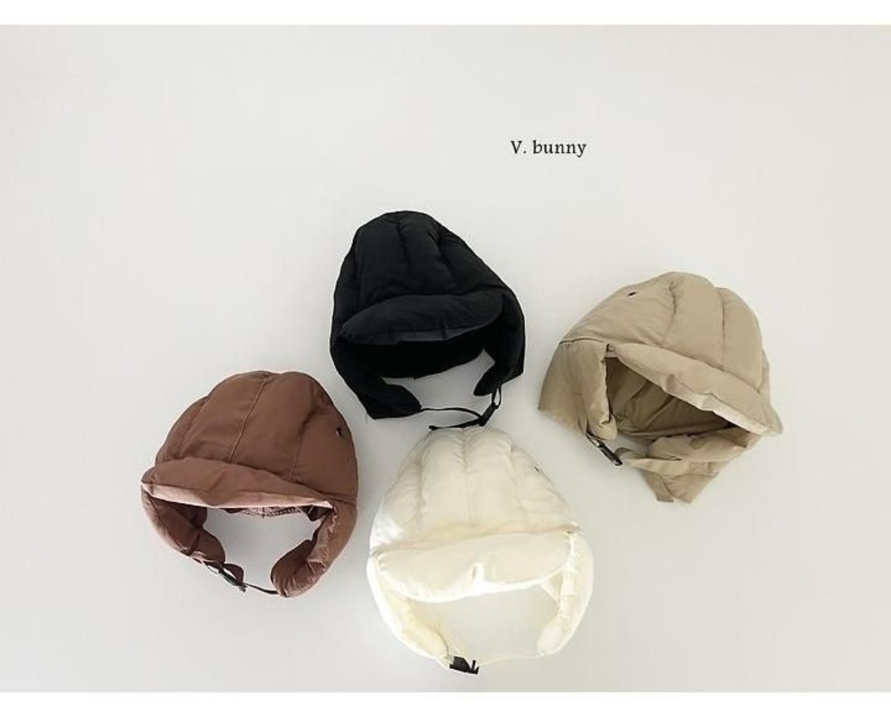韓国子供服 / 26winter / VANILLA BUNNY / エンボスキャップ / キッズ / 冬服 *FREE*