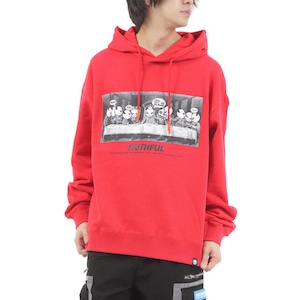 送料無料 【HIPANDA ハイパンダ】メンズ アートパロディシリーズ【最後の晩餐】フーディー スウェット MEN'S PARODY BIG SIZE HOODIE SWEAT SHIRT / BLACK・GRAY・RED