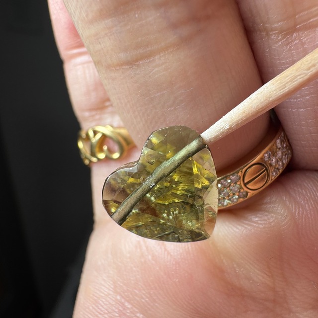 no.11 モルダバイト ハート 約10.9x10.4x5mm