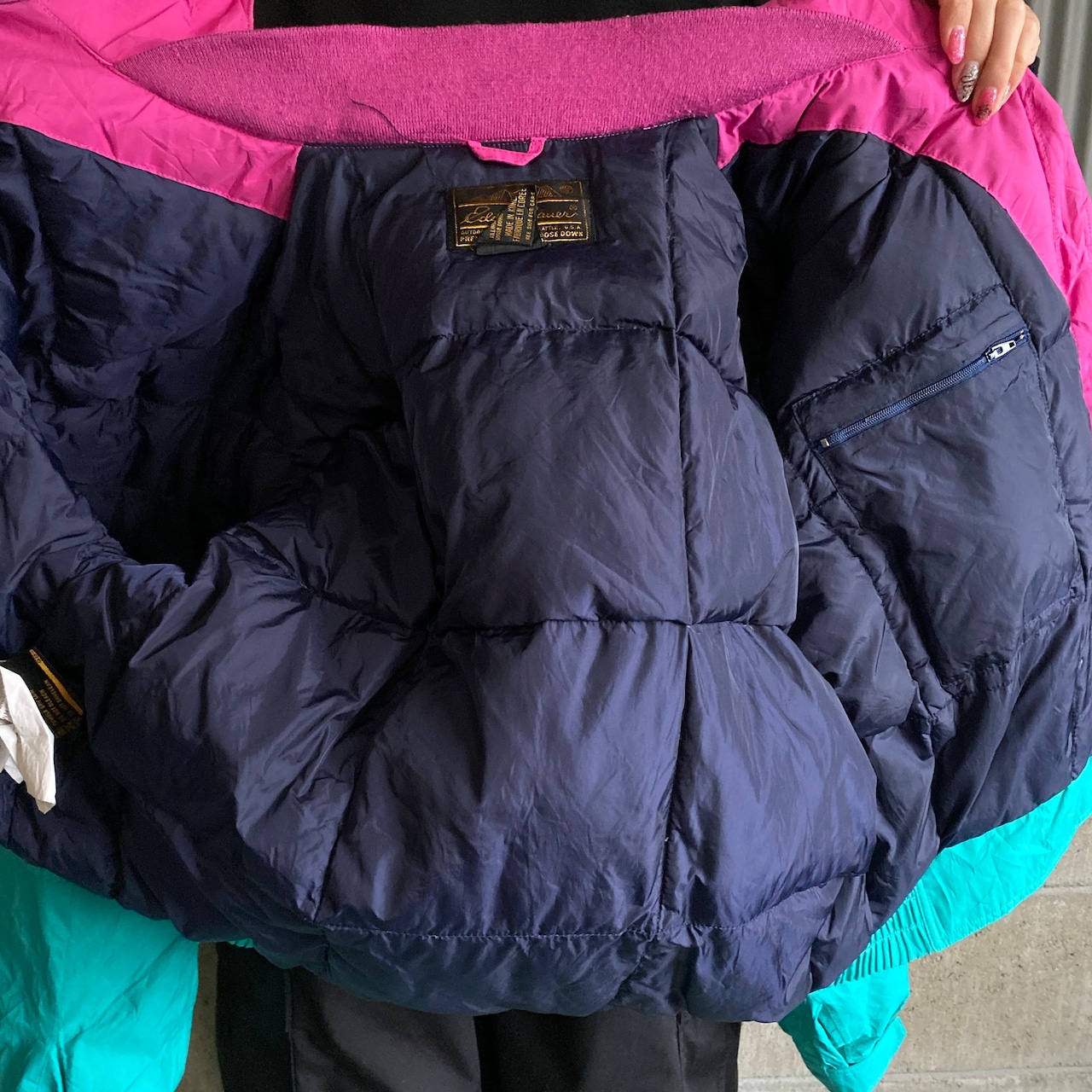 90年代 Eddie Bauer エディーバウアー GORE-TEX ナイロン ダウン 