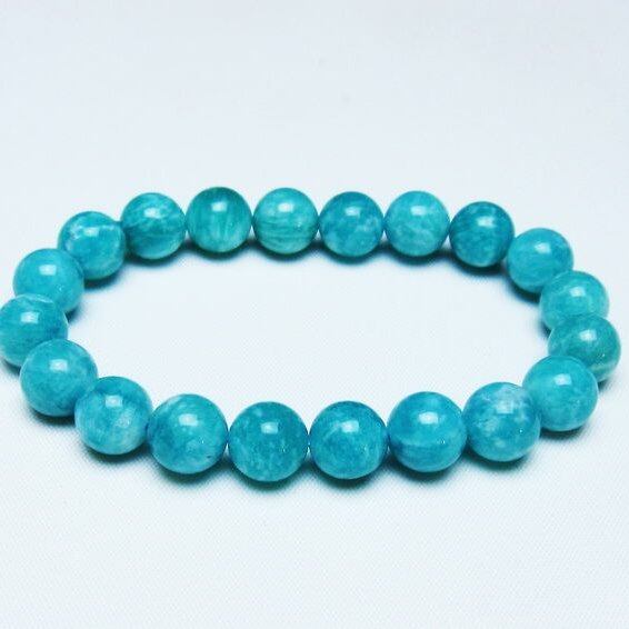 アマゾナイト ブレスレット 10mm 一点物 メール便可 [M便 1/10] 111-47758