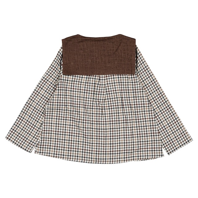 ご予約【MaisonMarelle】送料無料Shirt MONGE - brown collar
