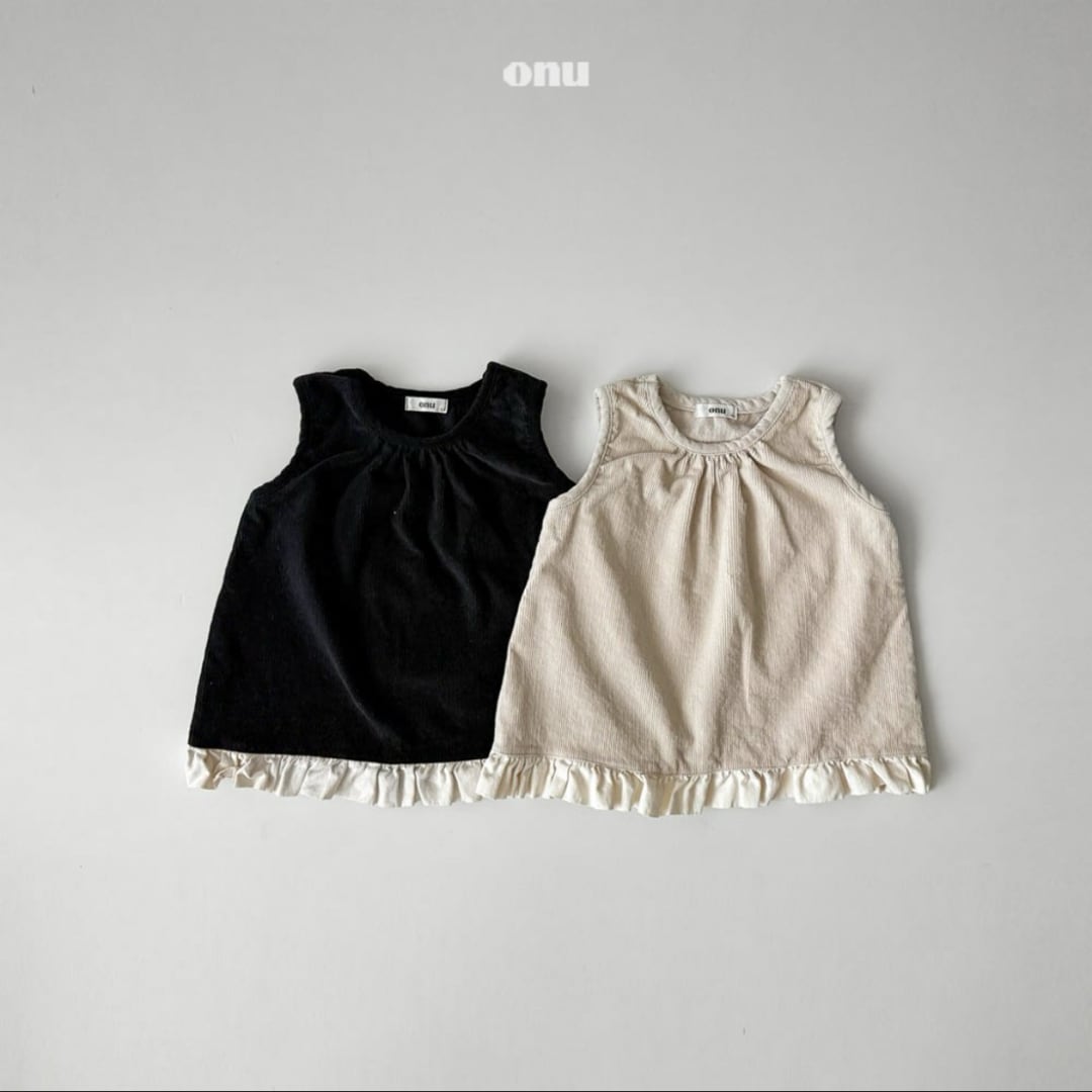 《予約》onu ¨ fleece frill dress