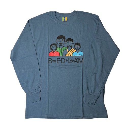 【Bedlam】FAMILY TIES L/S TEE(BLUE) 〈国内送料無料〉