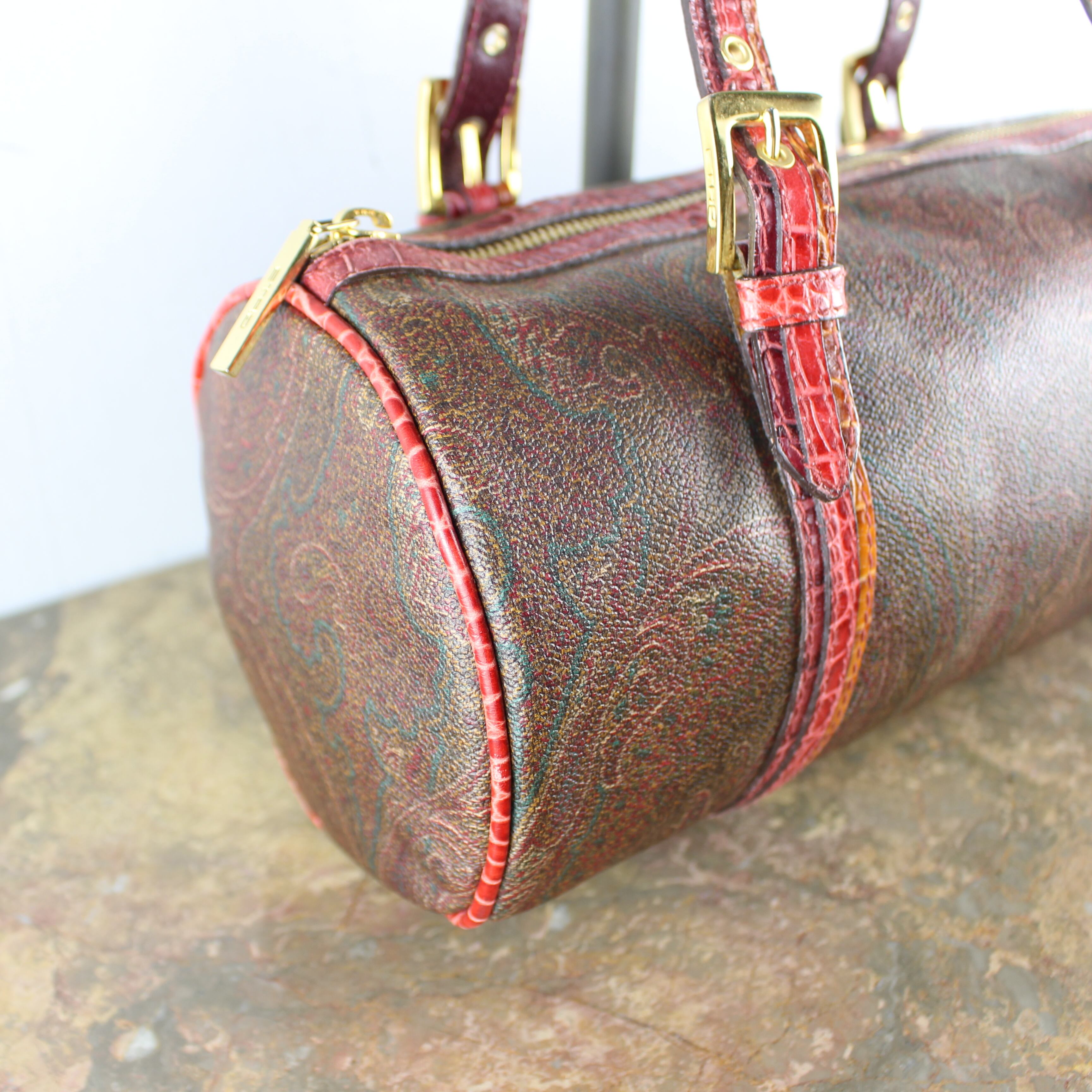 ETRO PAISLEY PATTERNED MINI BOSTON BAG MADE IN ITALY/エトロ 