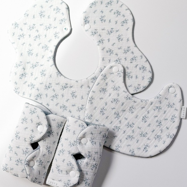 めだまやきスタイ（ simple grass ）/ ハンドメイド bib よだれかけ ビブ 韓国 韓国生地