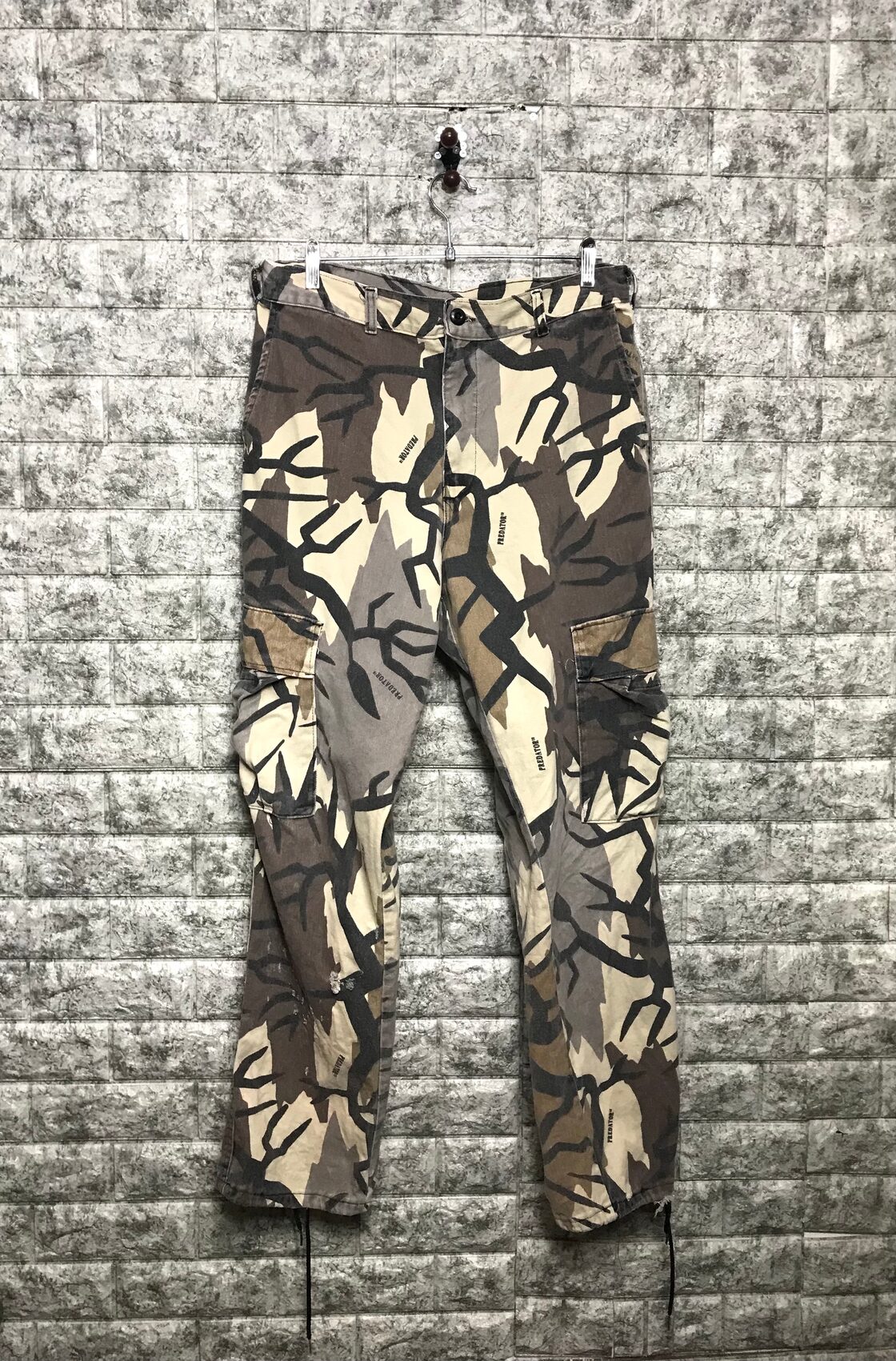 希少 90s USA製 PREDATOR CAMO プレデターカモ 迷彩 カーゴパンツ 