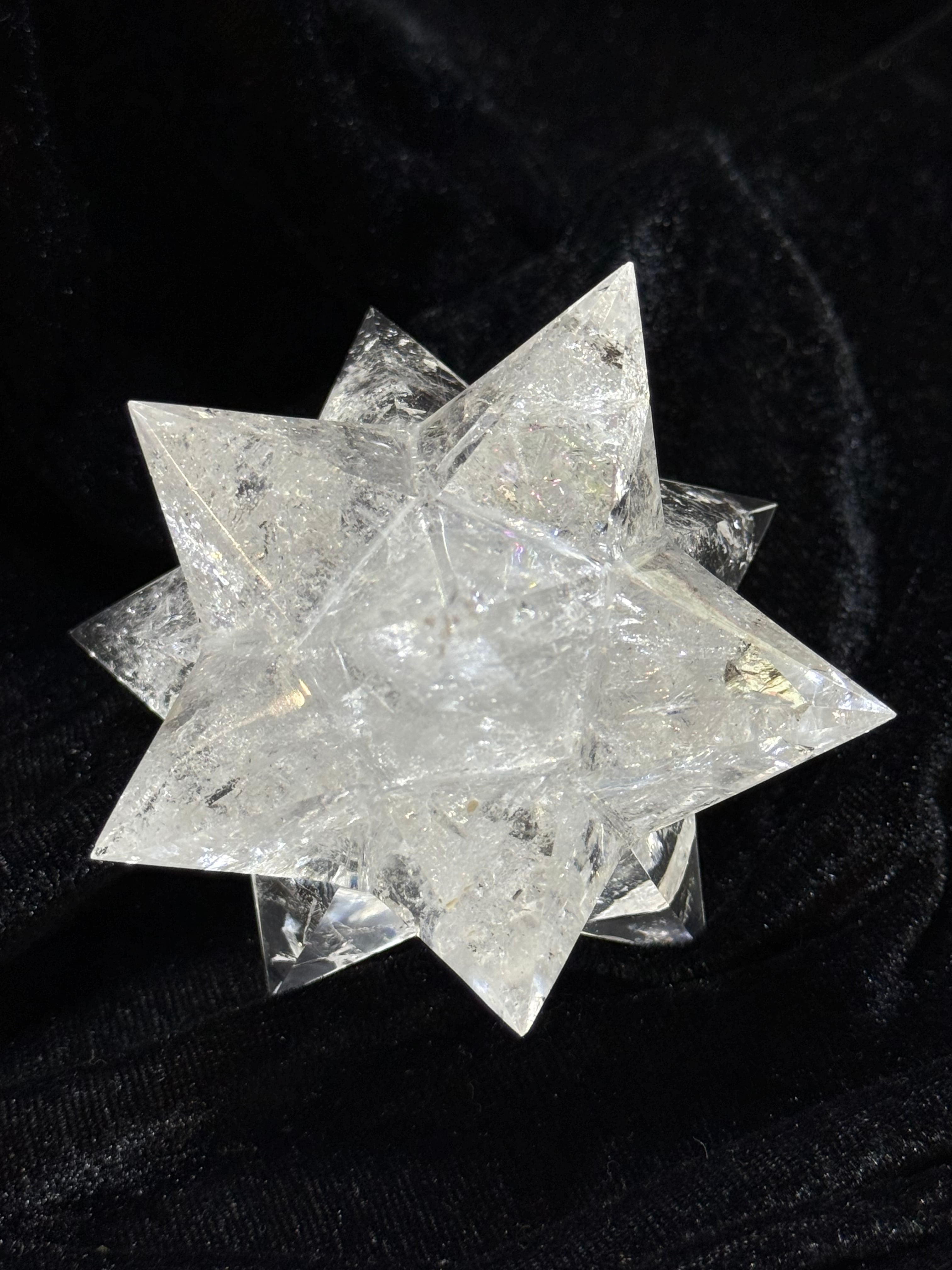 虹がとにかくすごい⭐️レムリアンクォーツ アステロイド