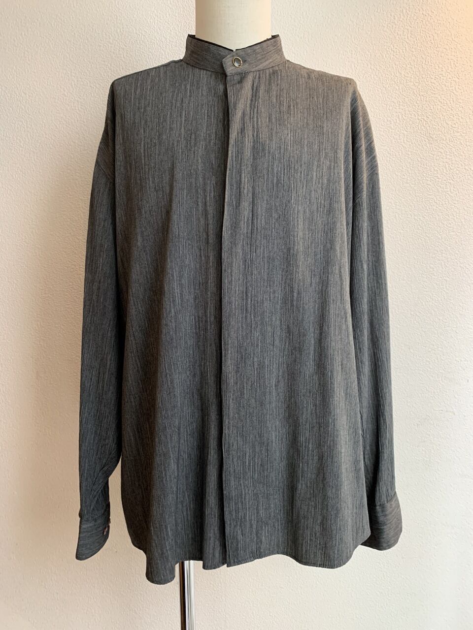 1980～90's Piping Design No Collar Shirt