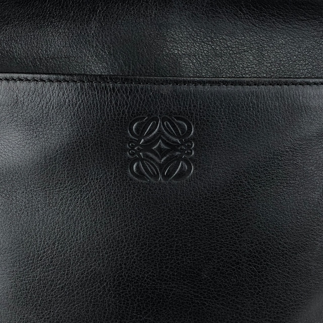 LOEWE ロエベ ショルダーバッグ ブラック アナグラム レザー ミニバッグ vintage ヴィンテージ オールド mhm7g5