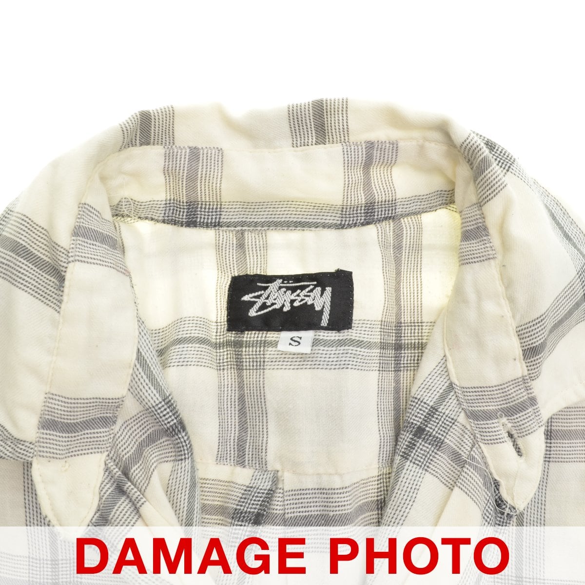 90’s USA製 OLD STUSSY ステューシー チェック柄 半袖シャツ
