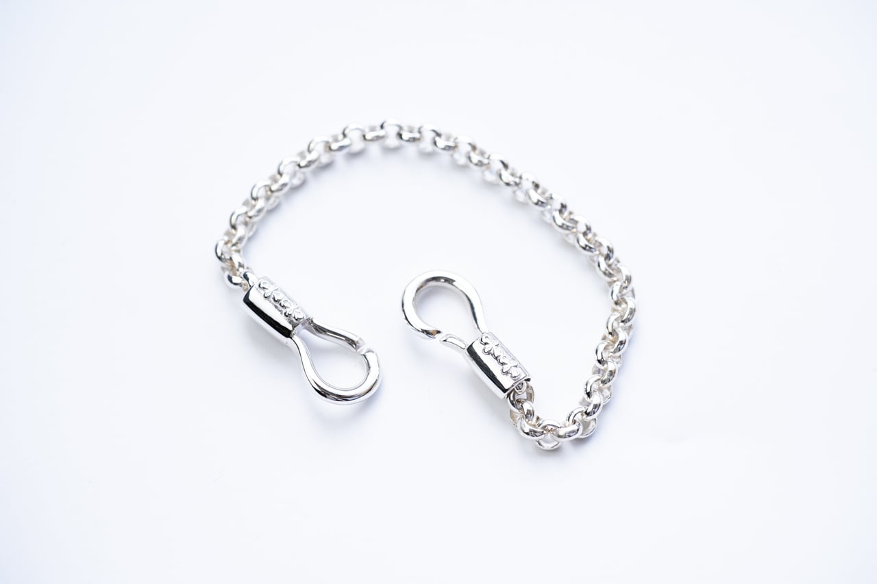 馬術スポーツからヒントを得た\tHermes\tCheval whistleネックレス BN-084 Horse shoe bracelet (L) roll chain | WAKAN SILVER