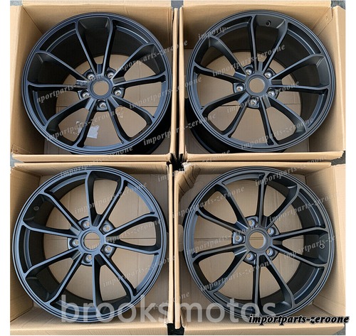 21 インチ サテンブラックGTスタイル ホイール 2010-2015+ ポルシェ パナメーラ 970 " -BRN-11963