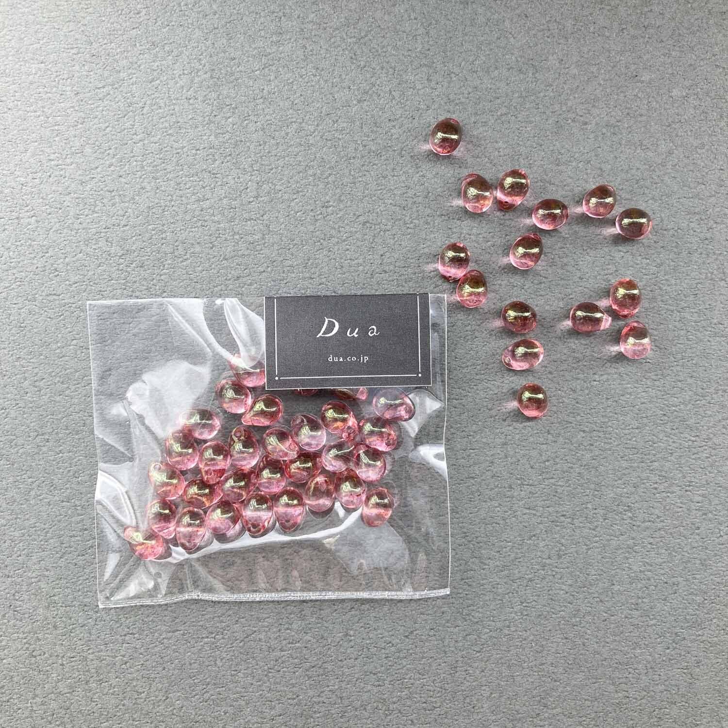 再入荷〉チェコドロップビーズパック（30p/ピンク） | Dua
