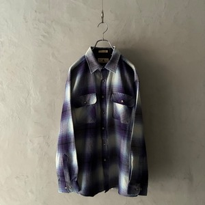 -NORTHWEST TERRITORY- shadow check acrylic shirt