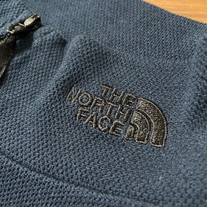 【THE NORTH FACE】ハーフジップ スウェット刺繍ロゴ ワンポイントロゴ アウトドア ノースフェイス L US古着