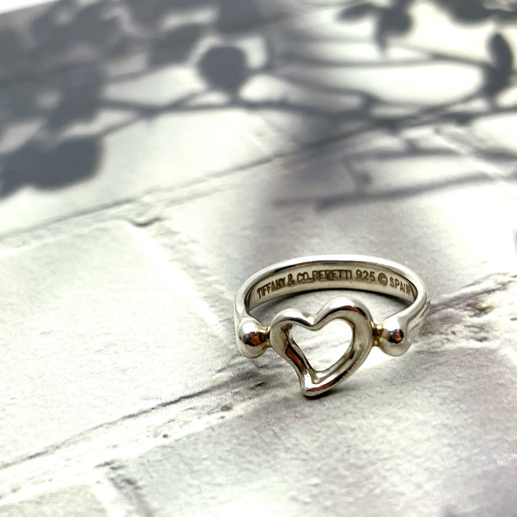 TIFFANY&Co. Tiffany ティファニー リング オープンハート 925 