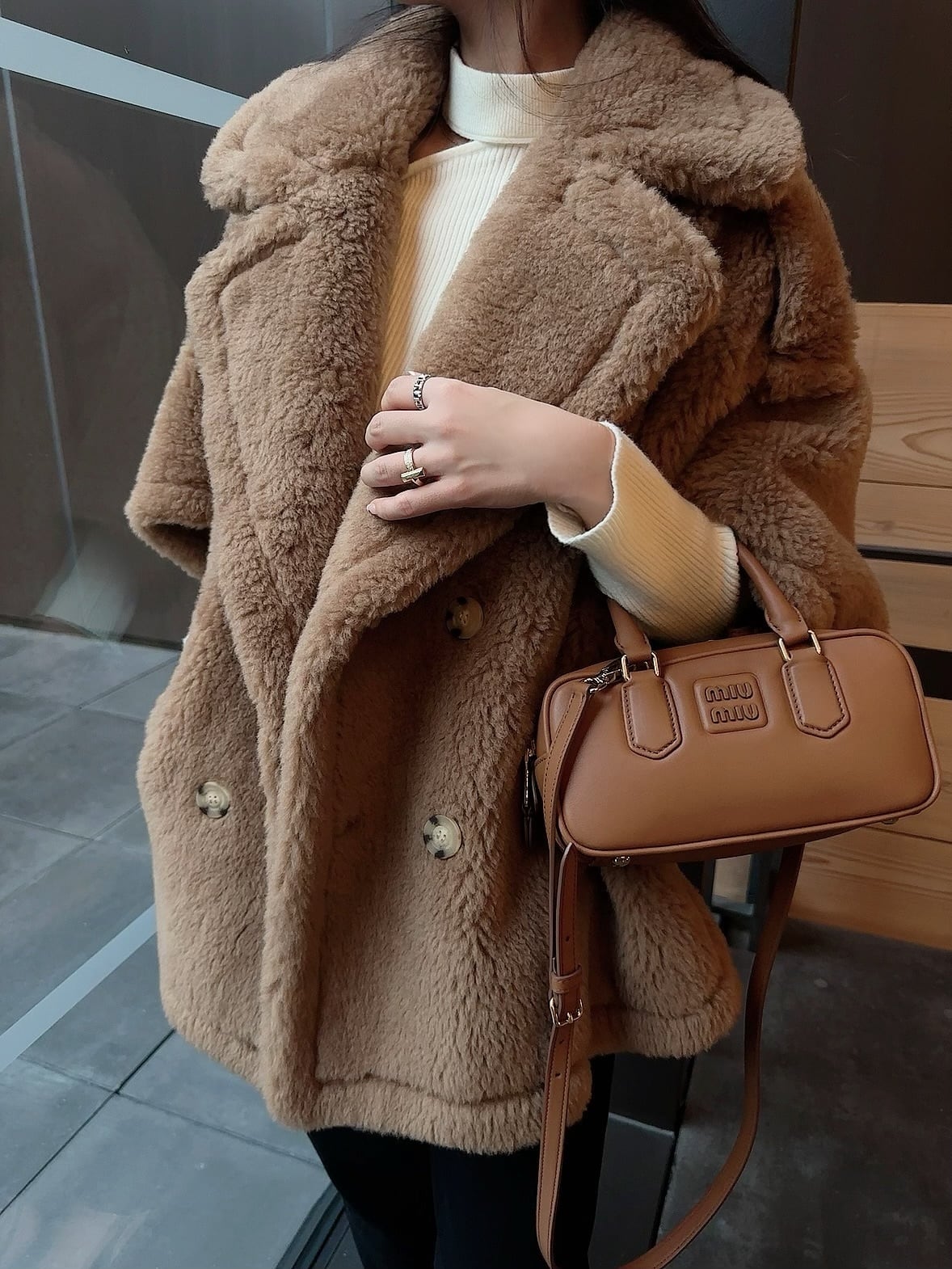 Teddy coat / camel (1月中旬〜下旬頃発送予定)