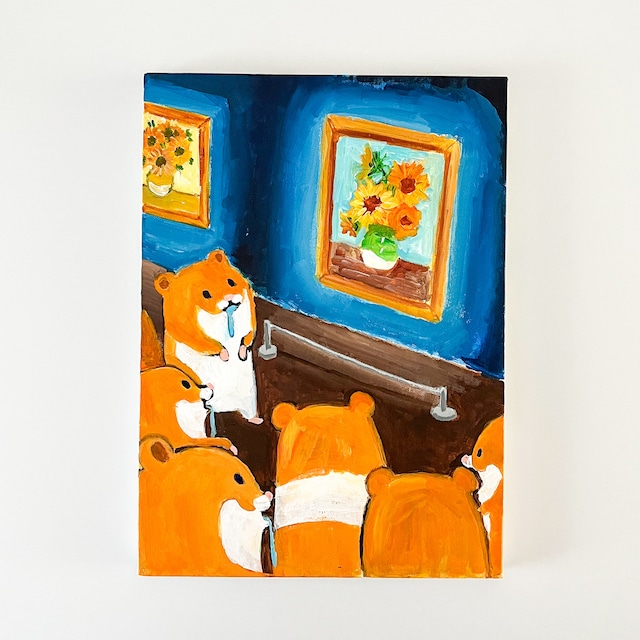 【抽選期間③対象作品】pokefasu　原画「ひまわり（じゅるり）」【限定1点】
