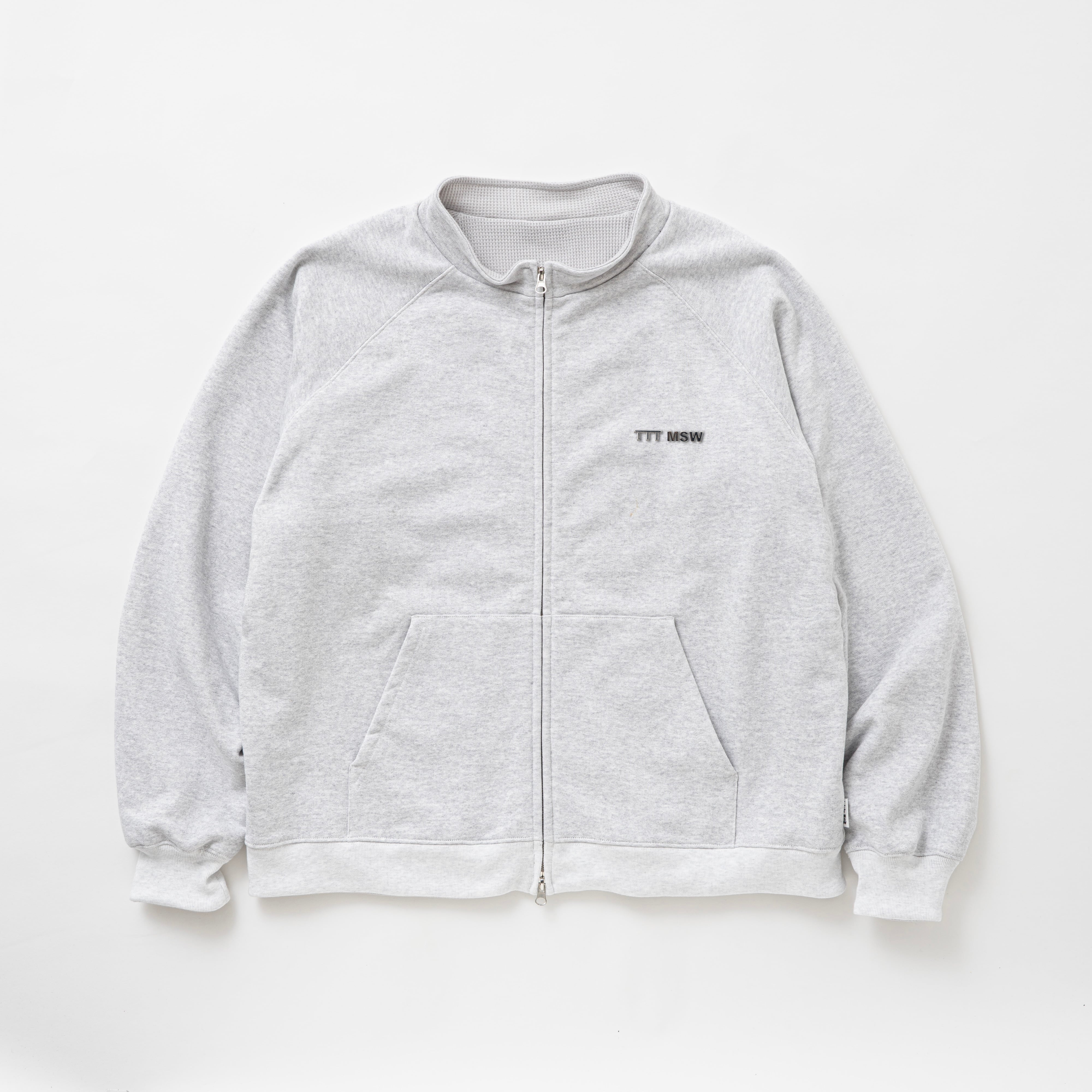 Zip up crew neck sweat（ASH） | TTTMSW