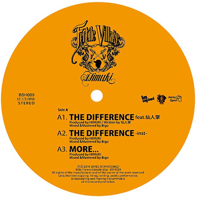 〈残り1点〉【12"】Himuki - The Difference1 Feat. 仙人掌