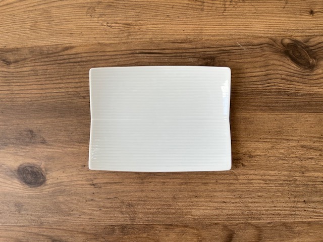 白山陶器　|　長方皿　S 白磁