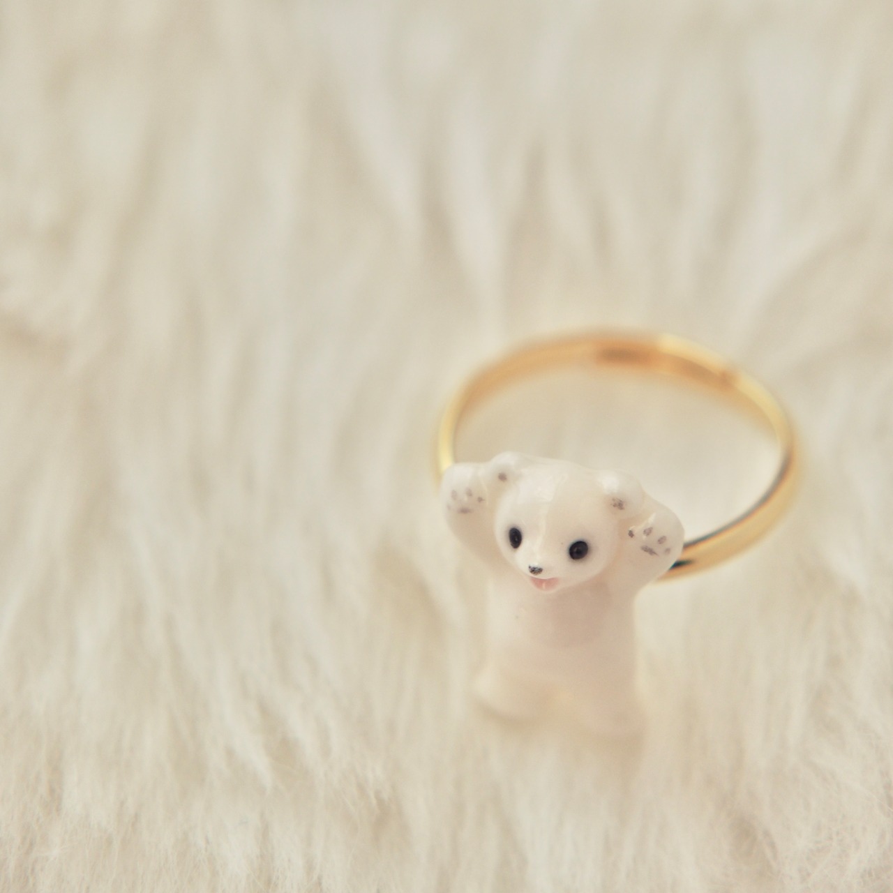 かわいいって言われたくないくまリング