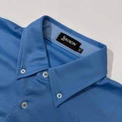 SRIXON スリクソン ツートン切替 ドライ BD 半袖 ポロシャツ サイズ M /メンズ/ゴルフ/ブルー×水色