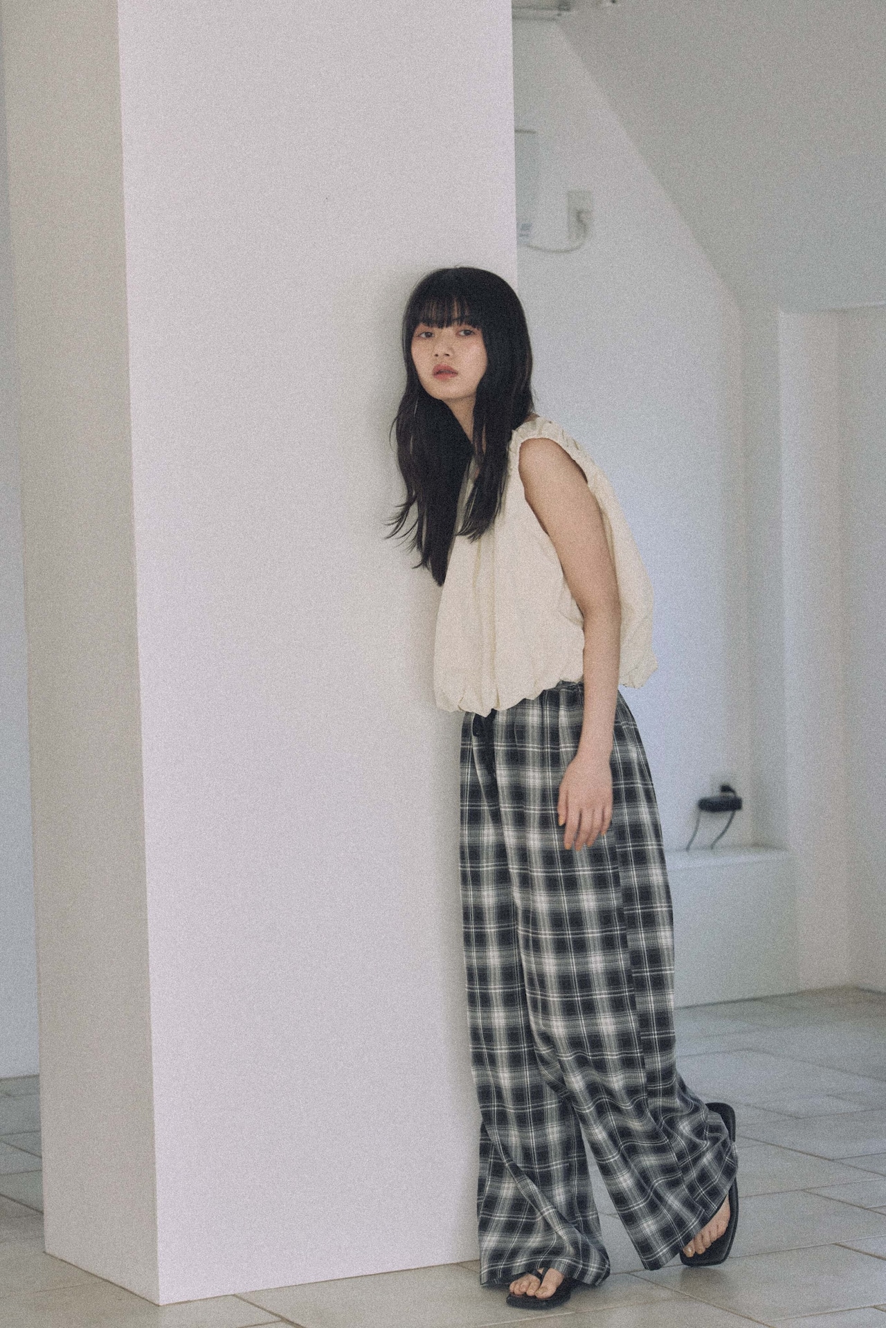 DU260520 Check Relux Pants 【set up可】【T sizeあり】【7月上旬一部予約商品】