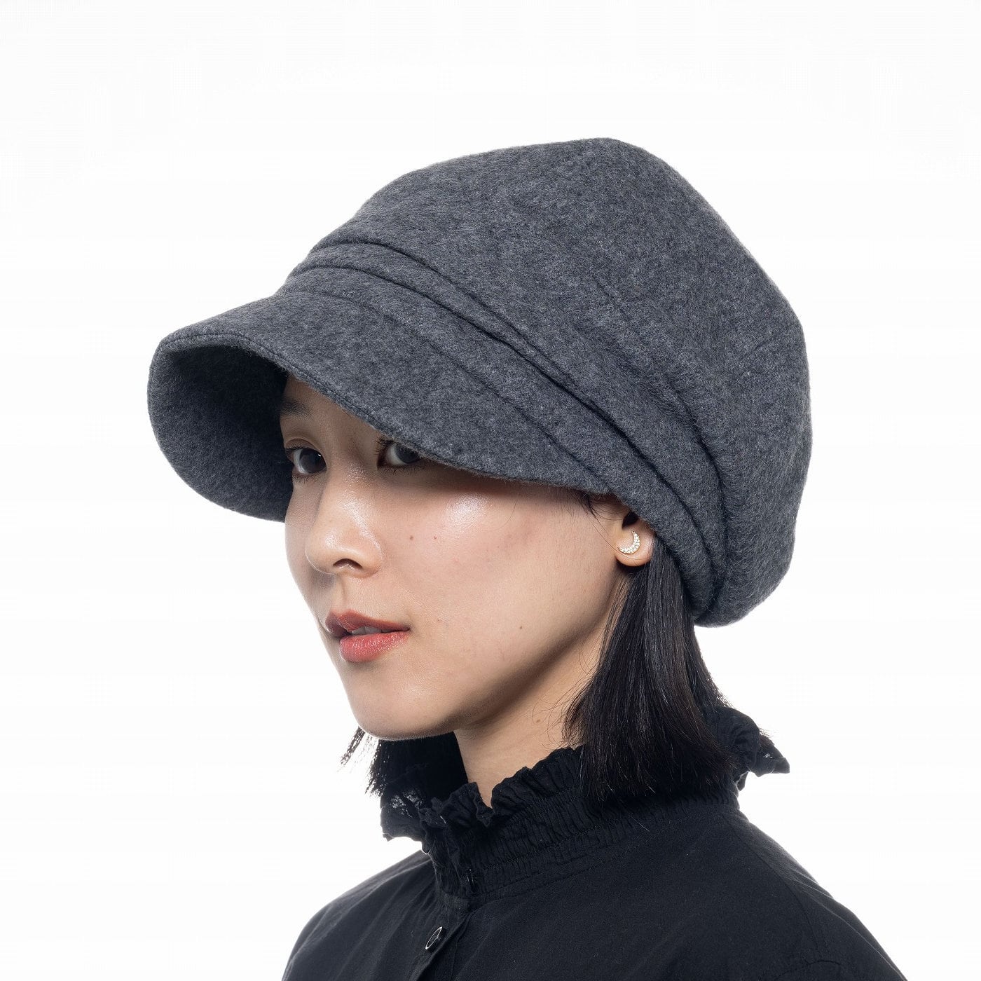 2025秋冬】再生ウールシャギー ギャザー キャスケット｜帽子 | 【公式