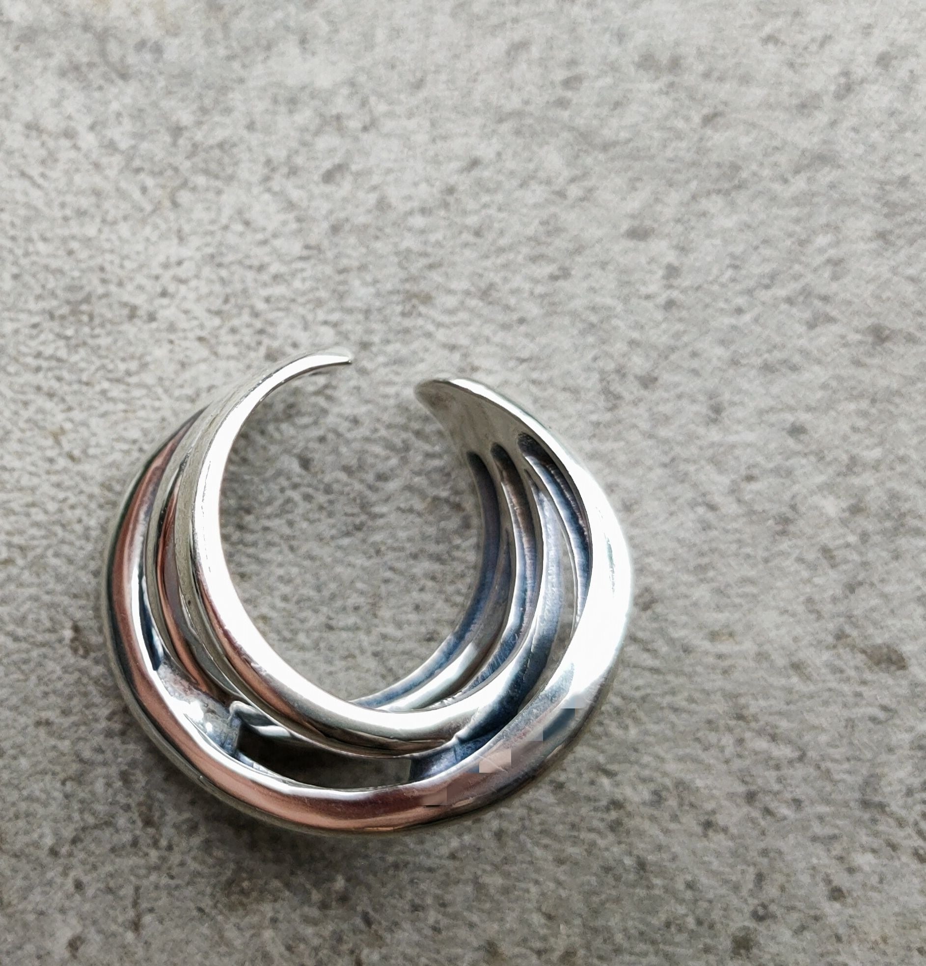 silver925トリニティーシルバーリング Trinity ring 925刻印インポート