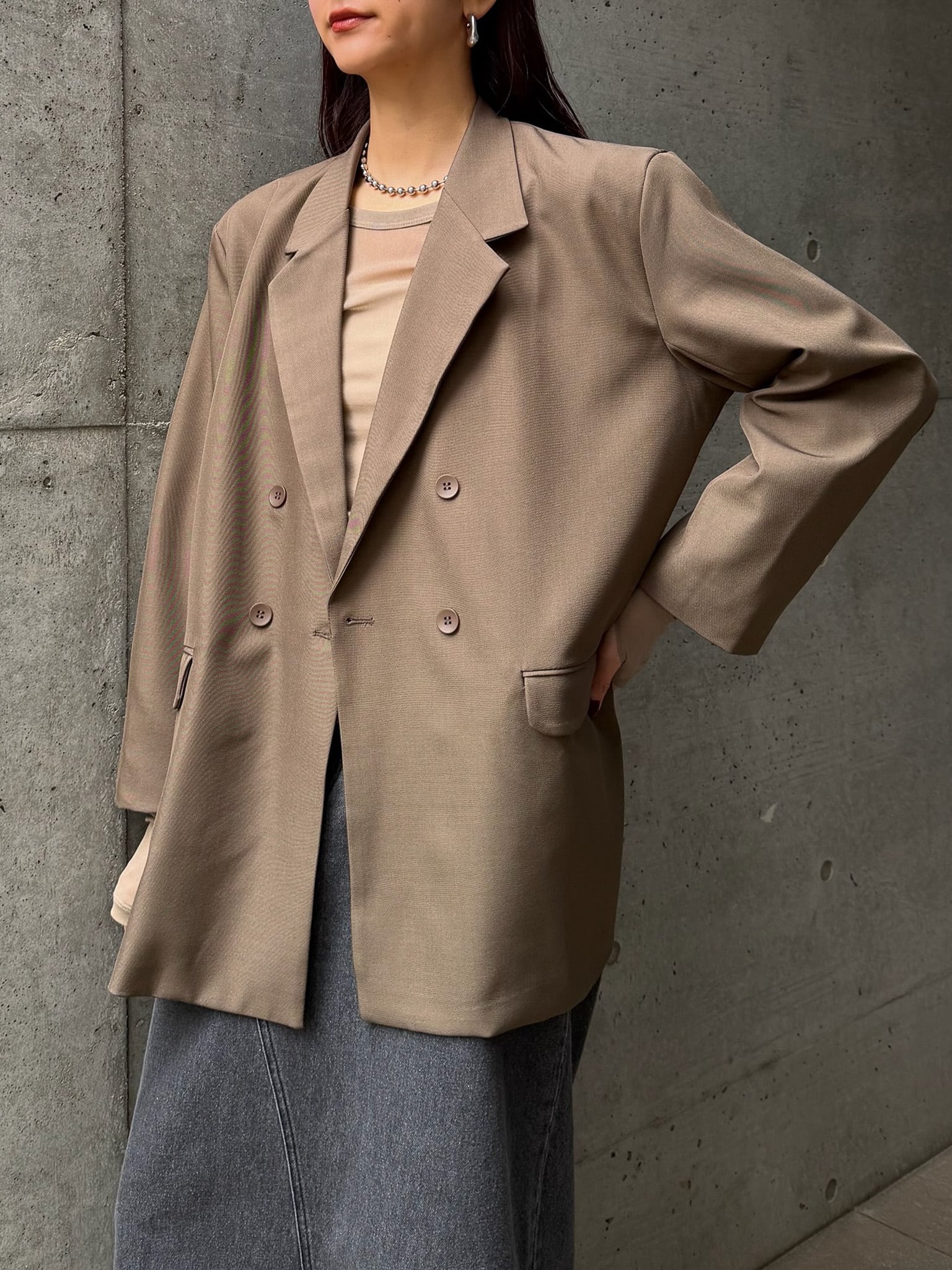 DOUBLE TAILORED JK（ﾀﾞﾌﾞﾙﾃｰﾗｰﾄﾞｼﾞｬｹｯﾄ）【7543097】 | CIEL'AIR