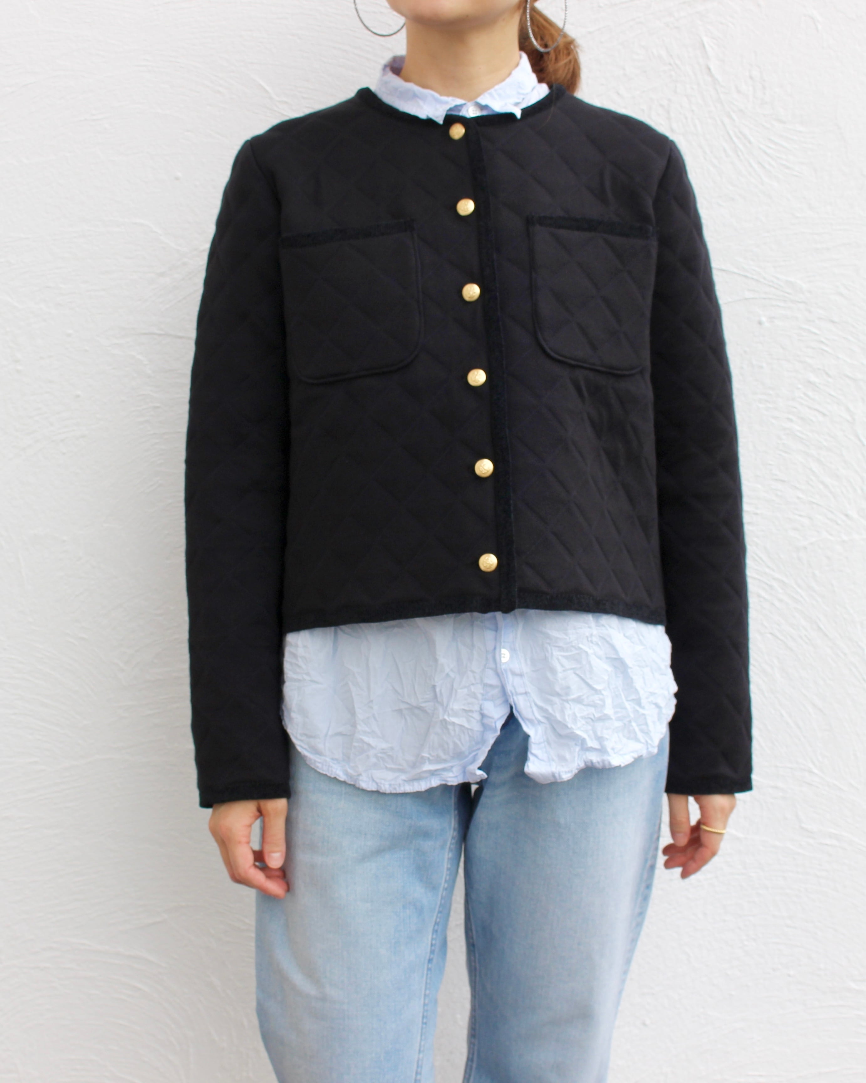 ADAWAS/quilted knit cardigan