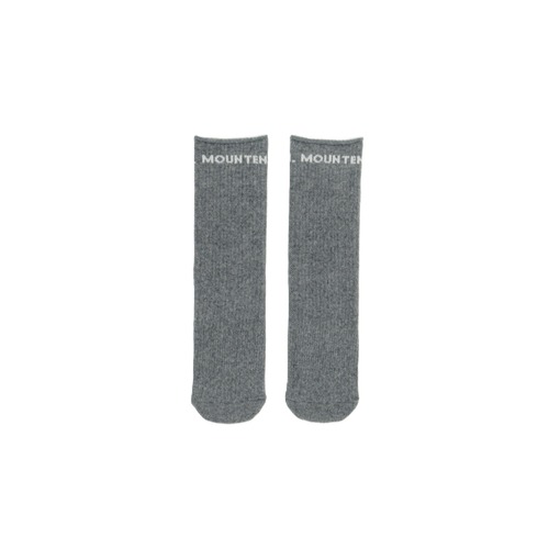 MOUNTEN　tube socks (organic cotton mix) - charcoal