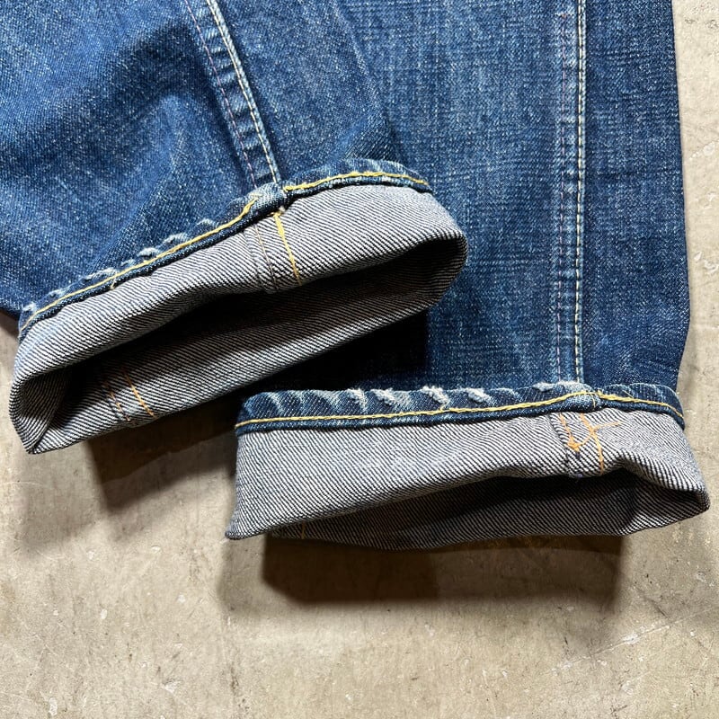 60's~70's LEVI'S リーバイス 606 605 スーパースリムフィットジーンズ Big E 黒タブ GRIPPER 色落ち良好 刻印5  サイド巻縫い スキニー W30~31インチ 希少 ヴィンテージ BA-2190 RM2609H | agito vintage powered by 