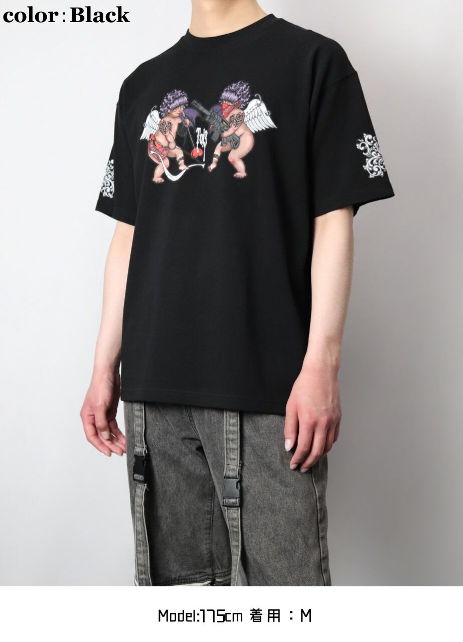 AngelDevil T-shirt(エンジェルデビル ティーシャツ)【lightBlue】 | Toi3