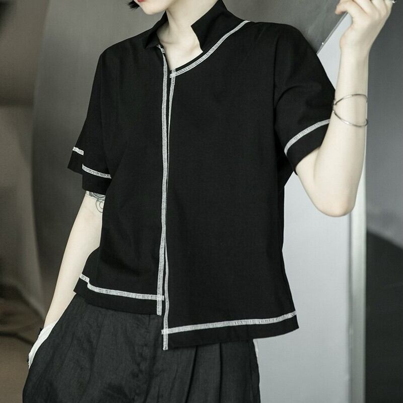 ダークウィンド半袖シャツ T0082