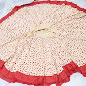 フラメンコ 衣装 ワンピース ドレス ペチコート 水玉 ドット ボランテ フリル 赤 ボウタイ レース レトロ かわいい ベージュ系 レッド系 イエロー系 オシャレ パーティー イベント かわいいデザイン