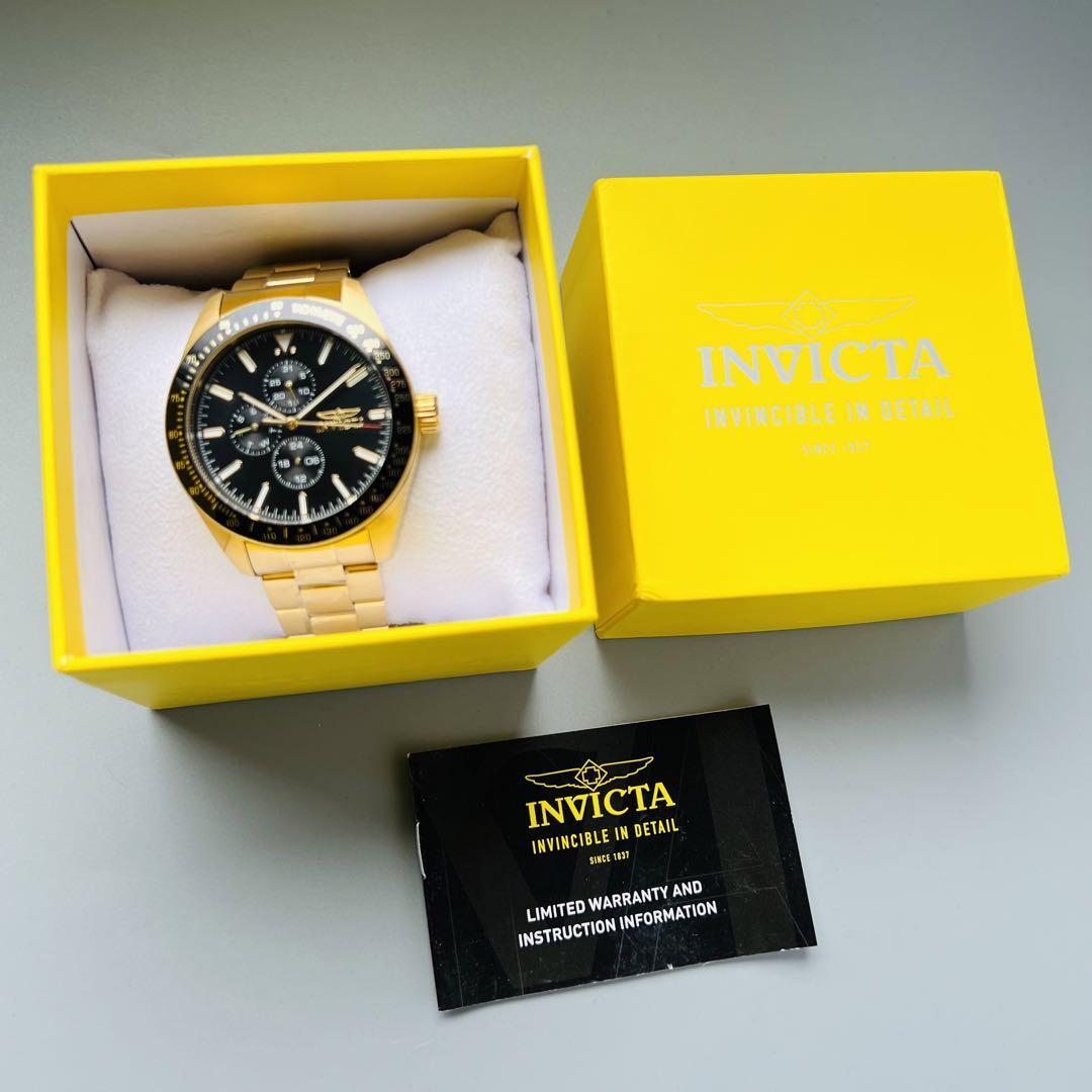 インビクタ 腕時計 INVICTA アビエイター ゴールド ケース付属 新品