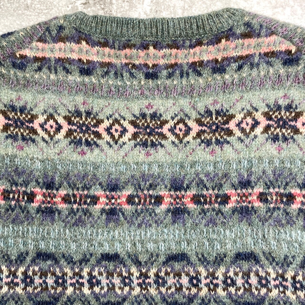 ラルフローレン　希少　ベスト　ニット　ノルディック柄　レアカラー　美品 ラルフローレン 希少 ベスト ニット ノルディック柄 レアカラー 美品