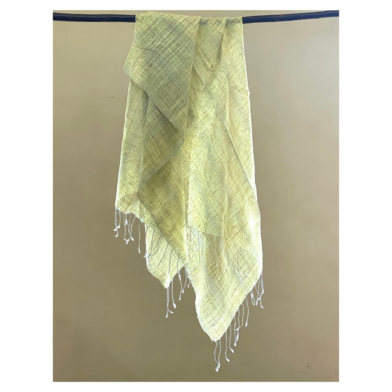 絹天蚕糸からみ織り布 | Tensan(wild cocoon) silk leno weave textile