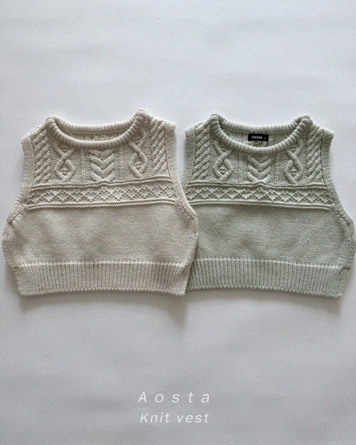 予約⌇﻿aosta / Knit vest