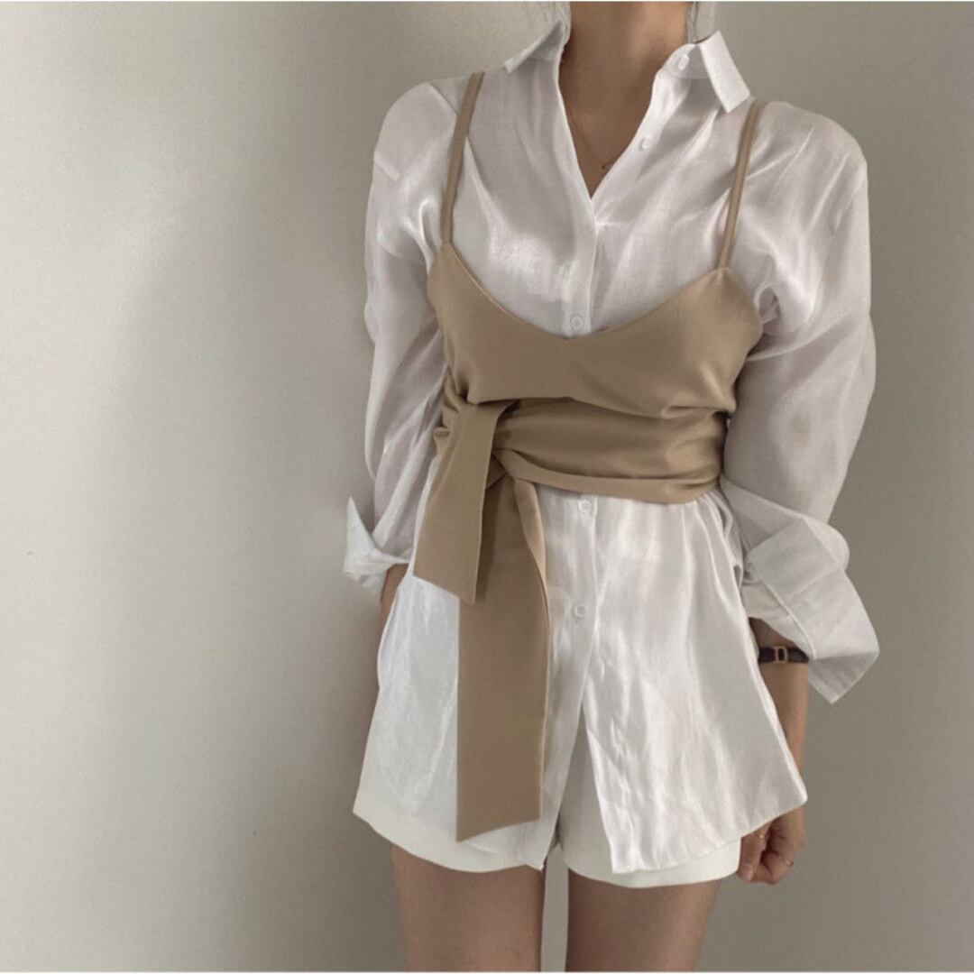 ビスチェ & シャツ セット 3color/3412496