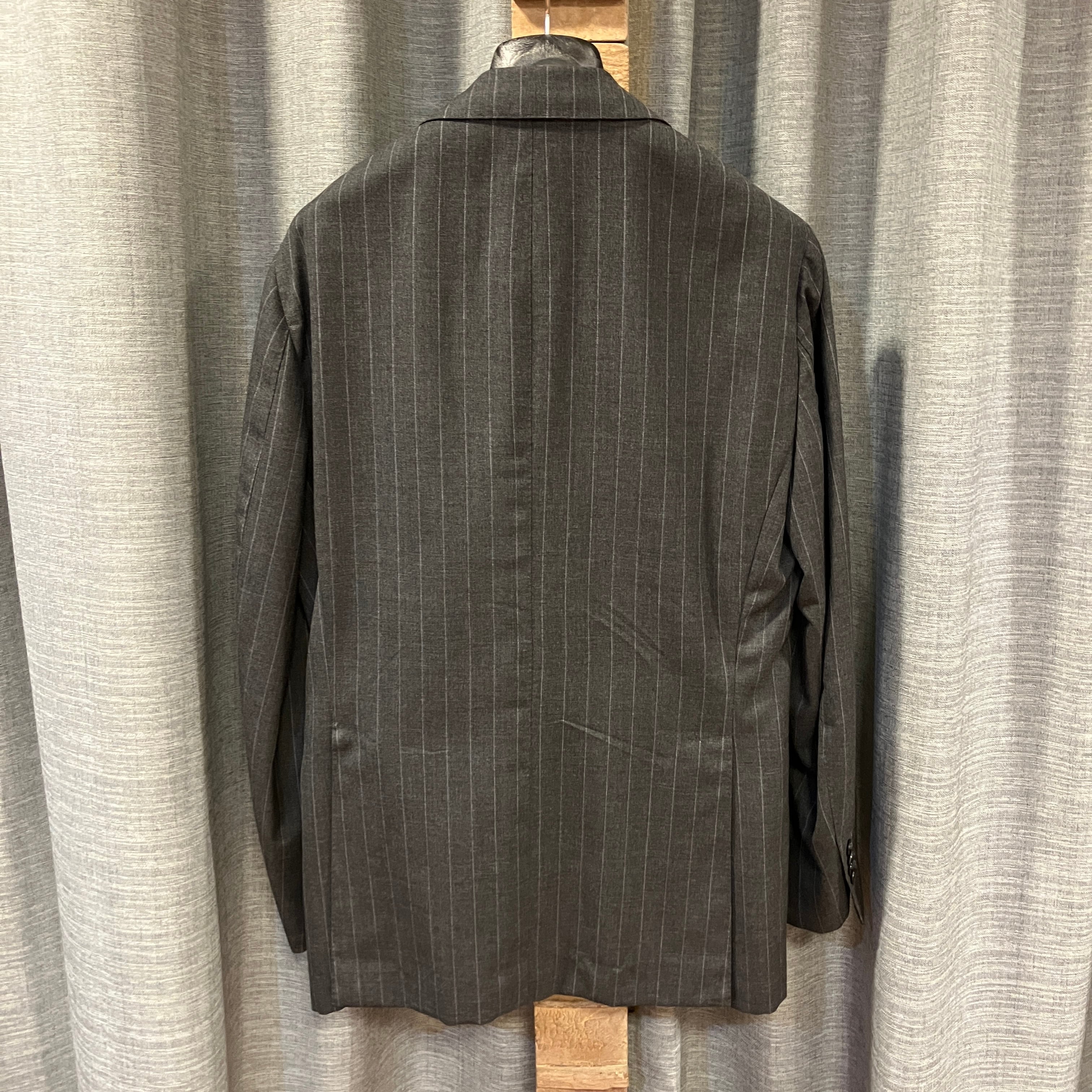 LUCA GRASSIA WOOL STRIPE SUIT GRAY 《50》 | safarionline
