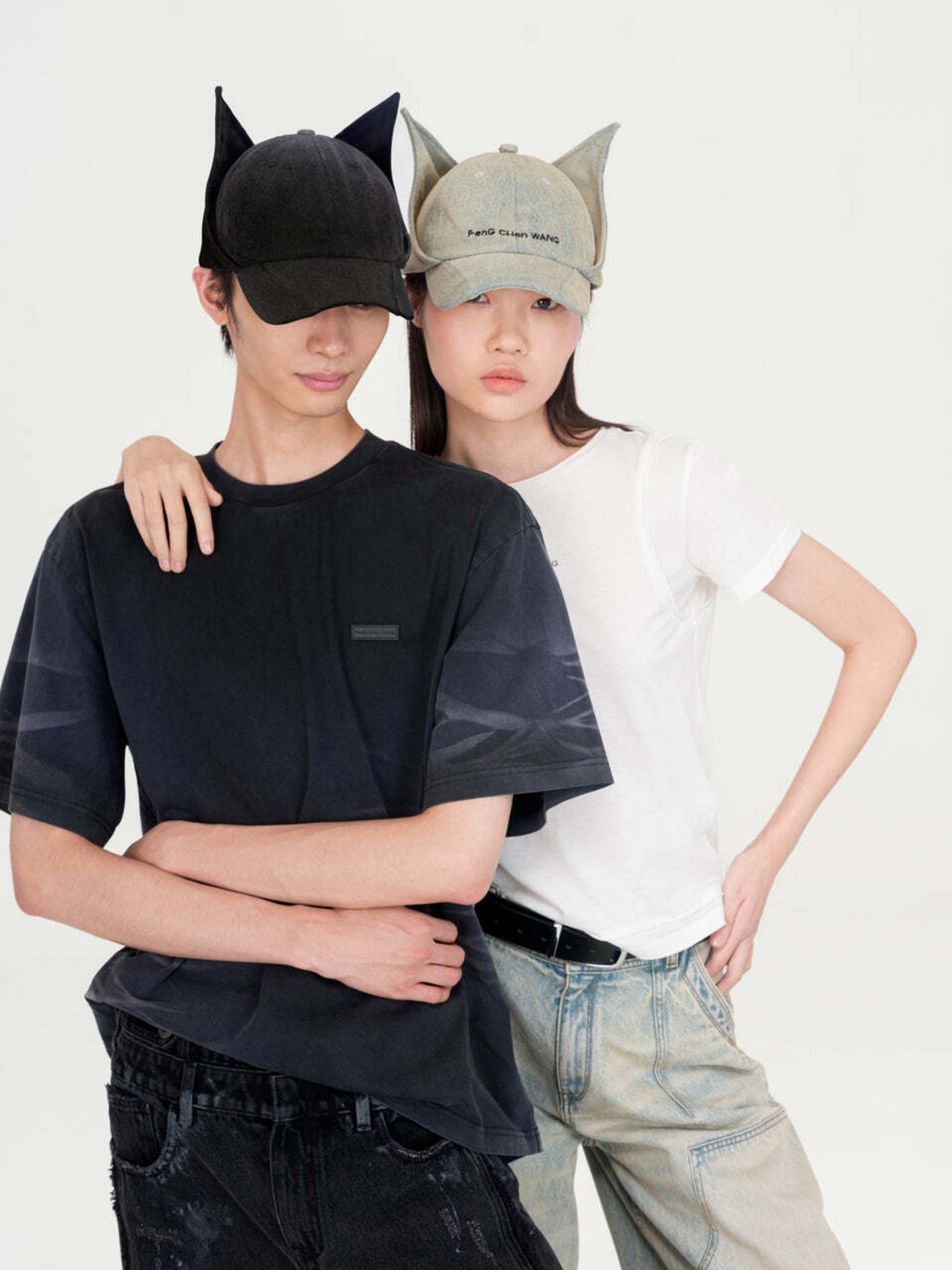 【26AW | MEN】Feng Chen Wang フェンチェンワン / キャップ / WASHED-DENIM CAT-EAR CAP　FUF22AC24 - 6