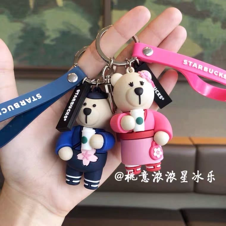 バイク 桜 ベアリスタ熊 くま bearista キーホルダー ストラップ バイク 桜 ベアリスタ熊 くま bearista キーホルダー ストラップ