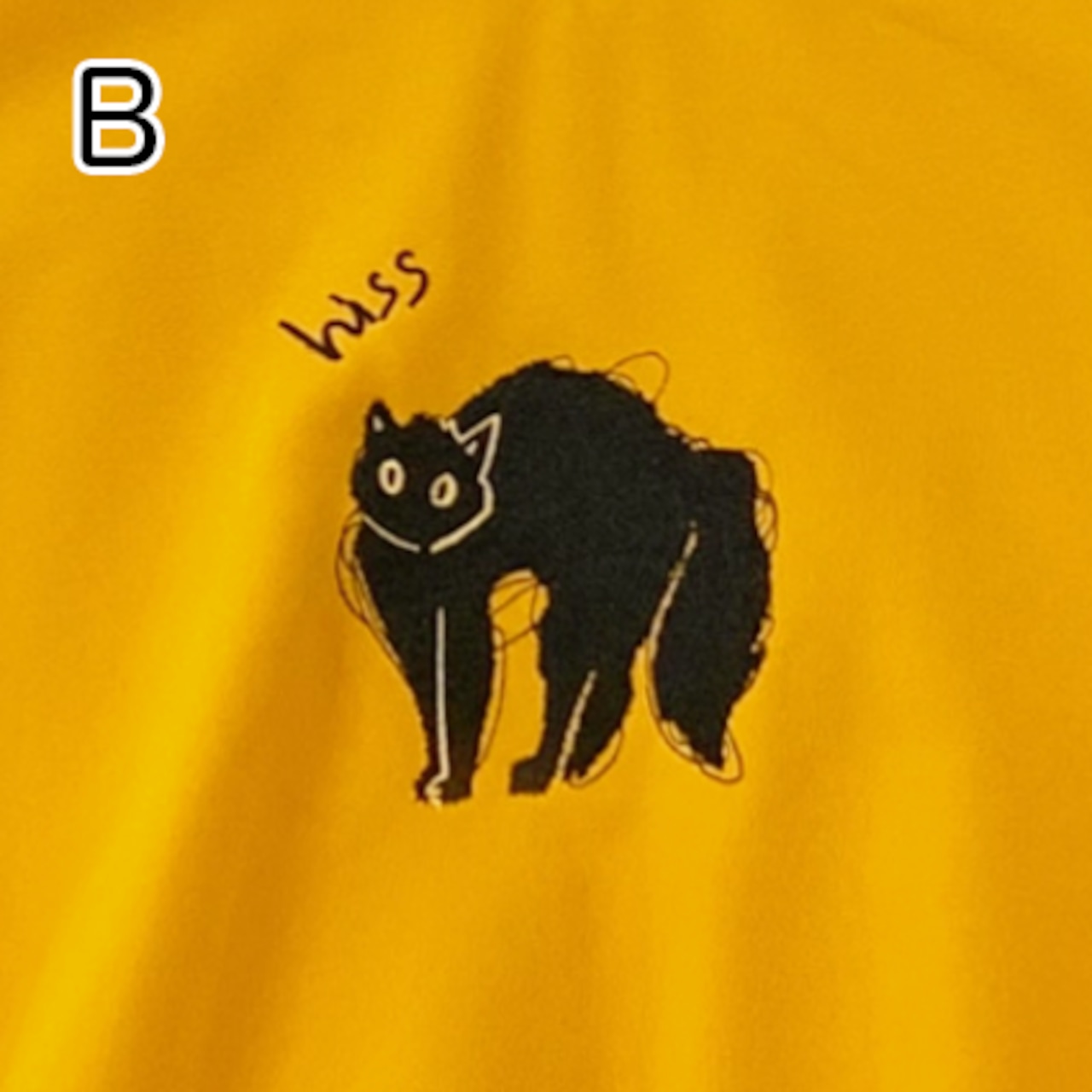 【2pattern】月のさざめきを纏う黒猫の幻想スウェット 《C0258》