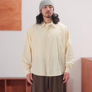 ソフトストライプ ルーズフィットシャツ A2055